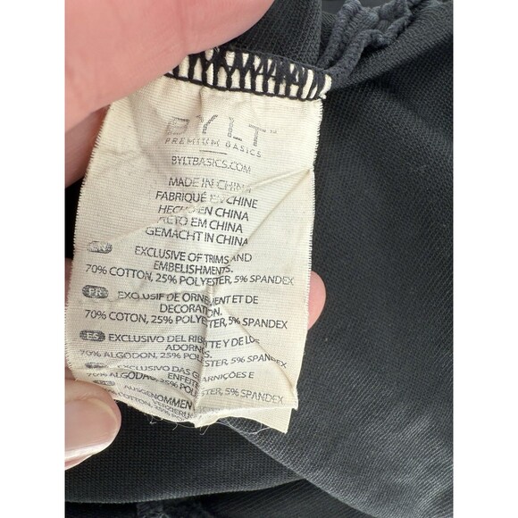 BYLT Premium Basics Signature Black Short Sleeve T-shirt Men's Size XXLARGE - Picture 12 of 13
